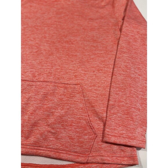 Emily B Fleece Lined Hoodie Hooded Sweatshirt Women L Coral Orange Soft Cozy EUC - Picture 8 of 15
